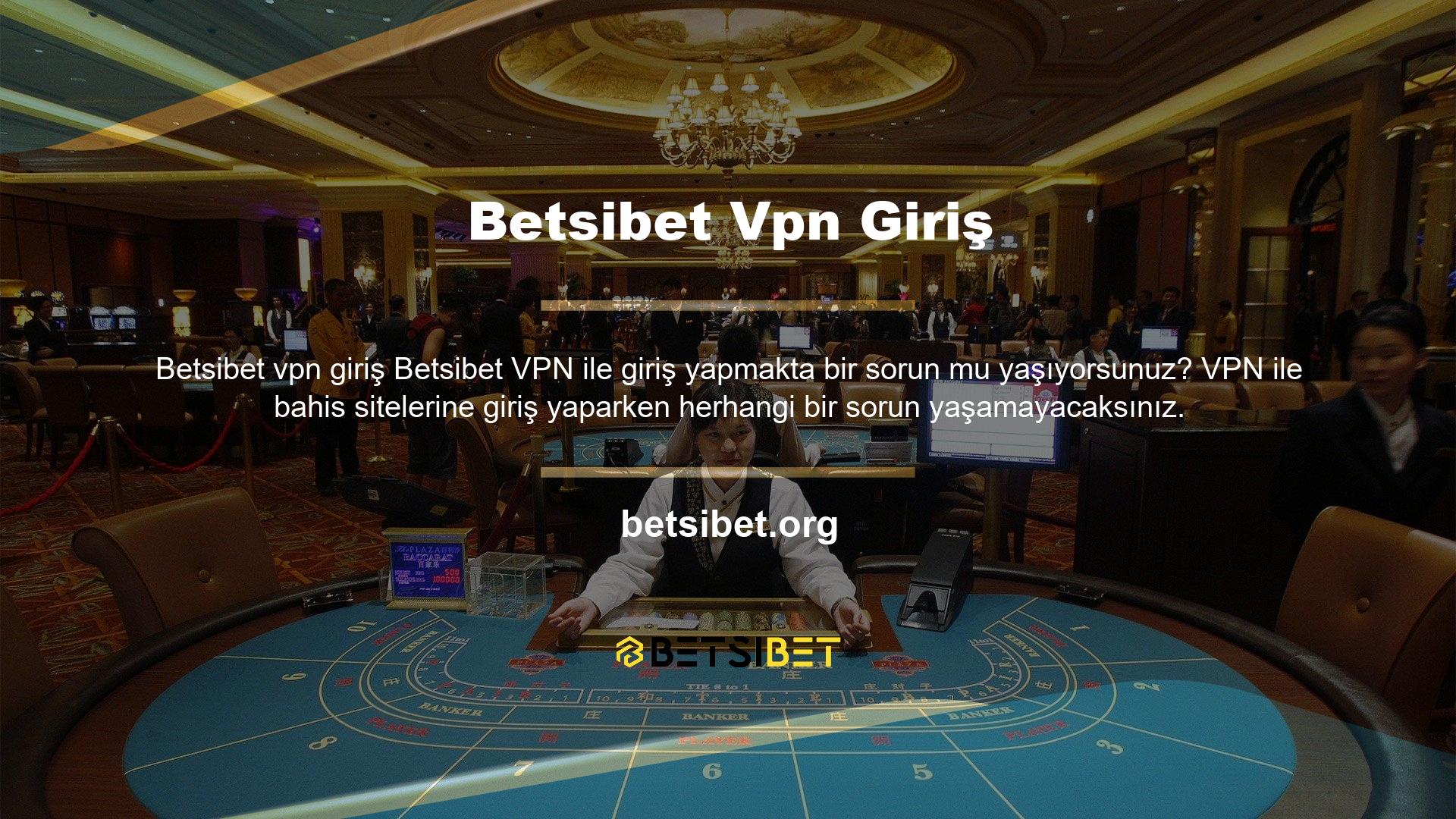 Betsibet VPN ile hesabınızı bahis sitesinde sorunsuz bir şekilde açma fırsatınız var