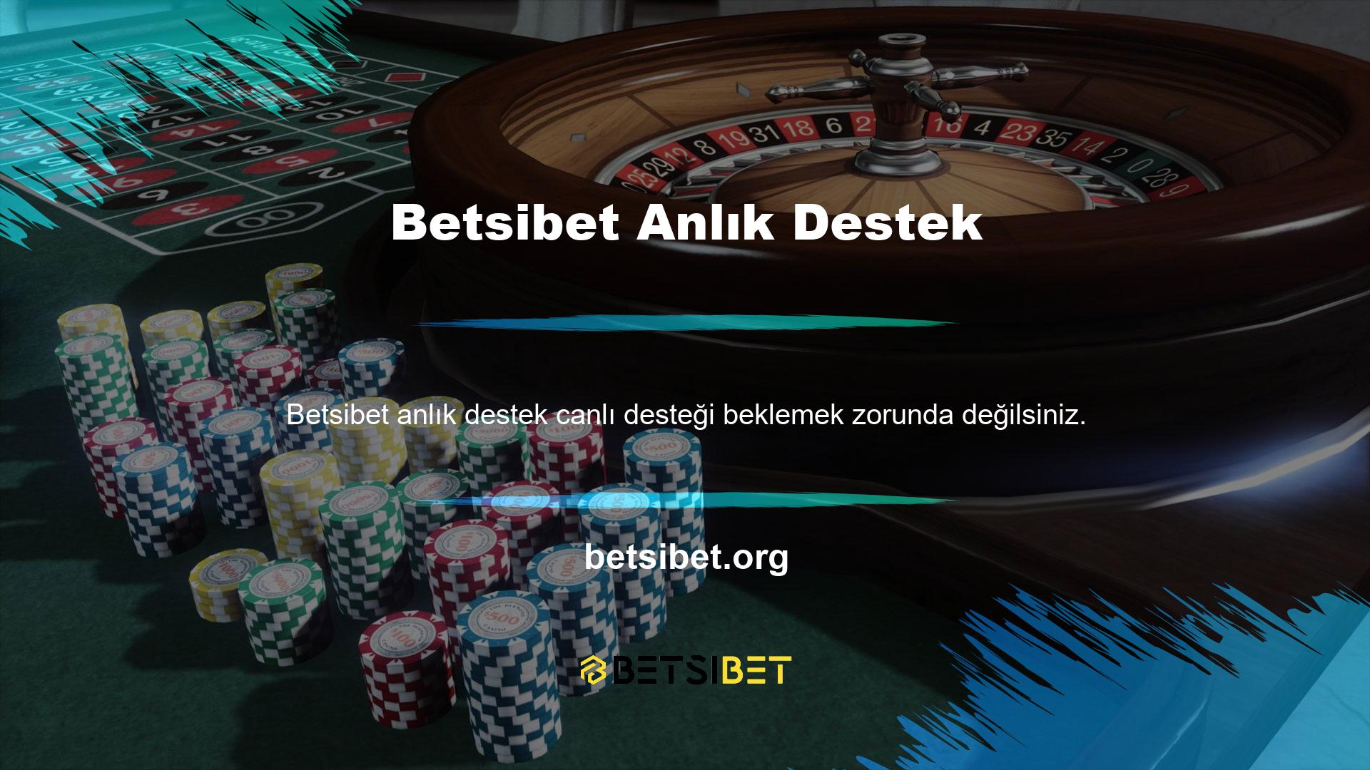 Site, 7-24 canlı destek ile sorularınıza cevap bulmanın yanı sıra SSS aracılığıyla hazır cevaplar sunmaktadır